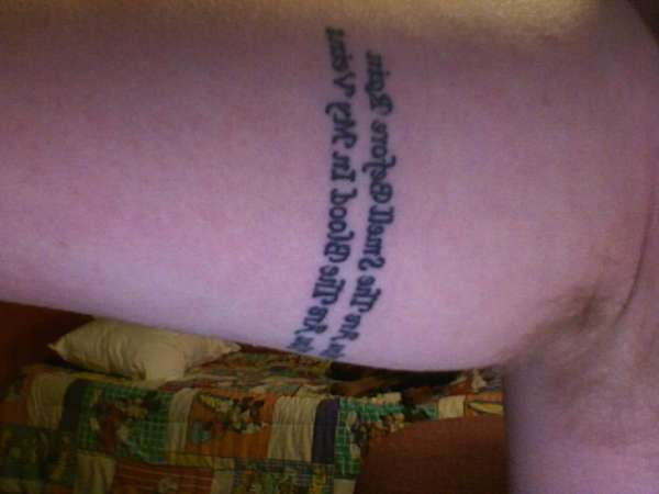 Brand New(the Band) Lyrics tattoo