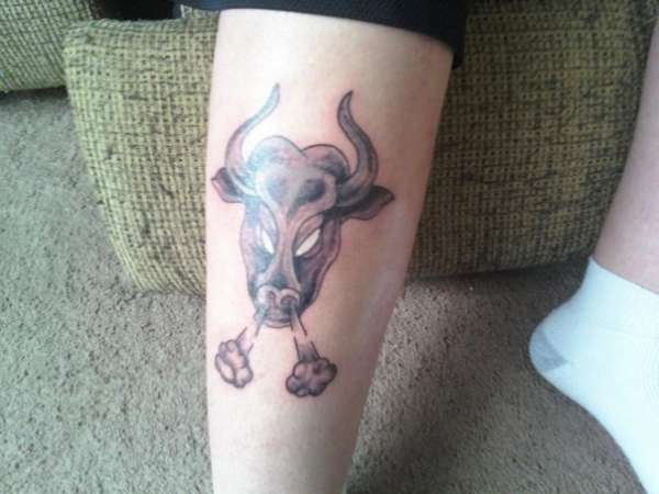 Bull Taurus tattoo