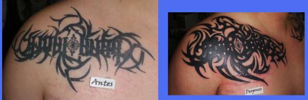 COVER UP ( BEFORE AND AFTER) tattoo