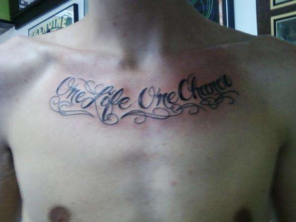 Chest Rocker tattoo