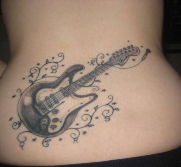 Guitar tattoo
