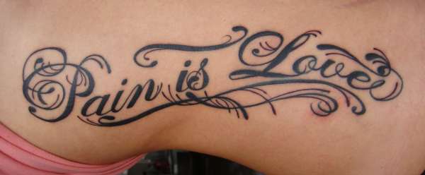 ambigram tattoos love pain