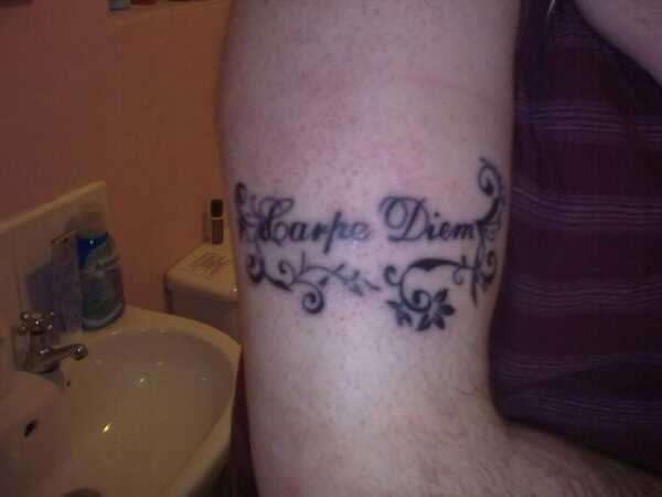 Seize the day tattoo
