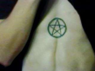 Sternum tattoo