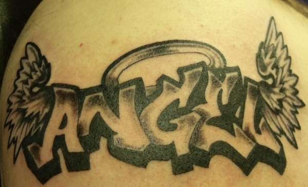 angel tattoo