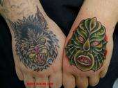 custom hands tattoo