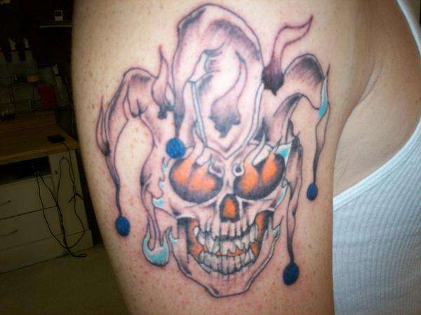 custom jester tattoo