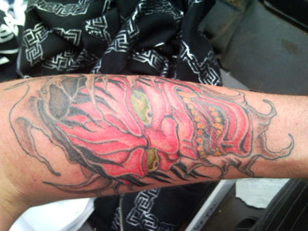 hannya mask tattoo
