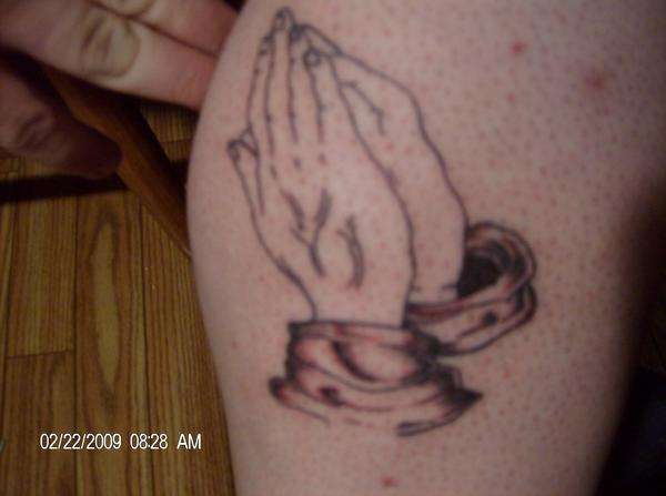 his first tattoo and he made me stop ,said it hurt way to bad . tattoo