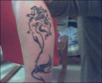 LEG TAT tattoo