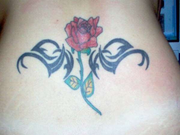 Tribal Rose tattoo