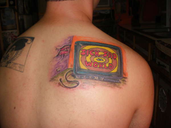 sick sad world tattoo