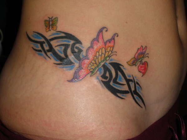 tribal ideas with butterflies tattoo