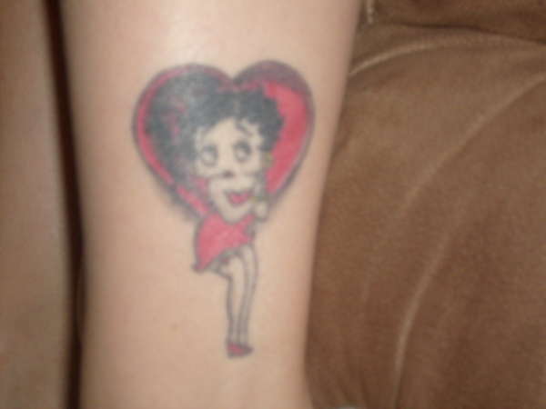 betty boop black tattoo