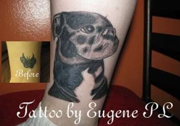 Dog "Fiona" tattoo