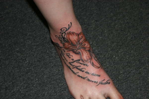 Flower Foot Tattoo tattoo