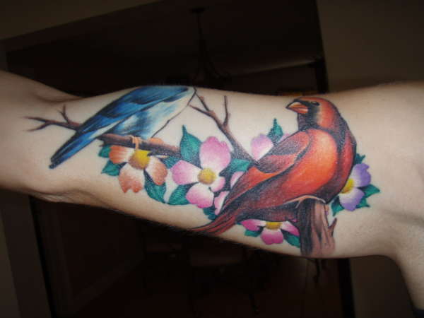 Healed Birds 2 tattoo