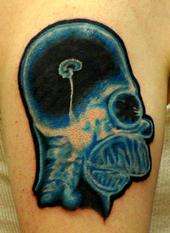 Homer Simpson X-ray tattoo