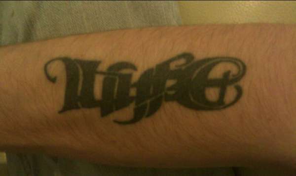 Life/death tattoo