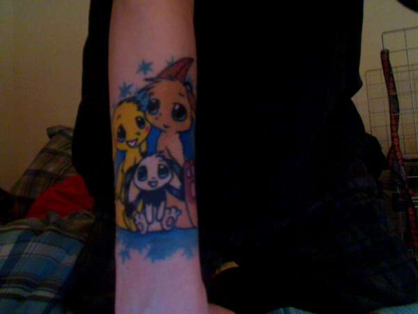 My pikachu tattoo redone tattoo