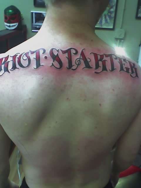 Riot Starter tattoo