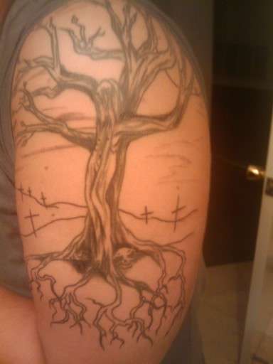 Tree of life in a dead world tattoo