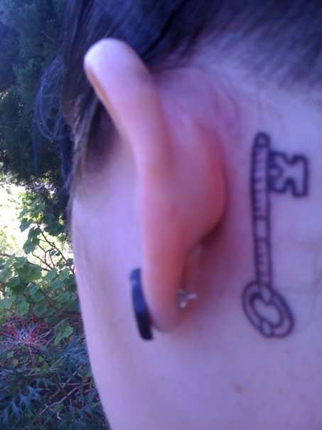 Vintage Key tattoo