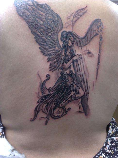 angel tattoo