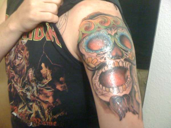 dia de los muertos first sess tattoo