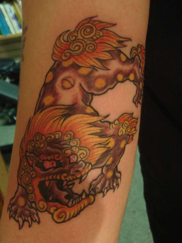 fu dog tattoo
