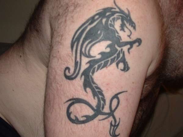 Tribal Dragon tattoo