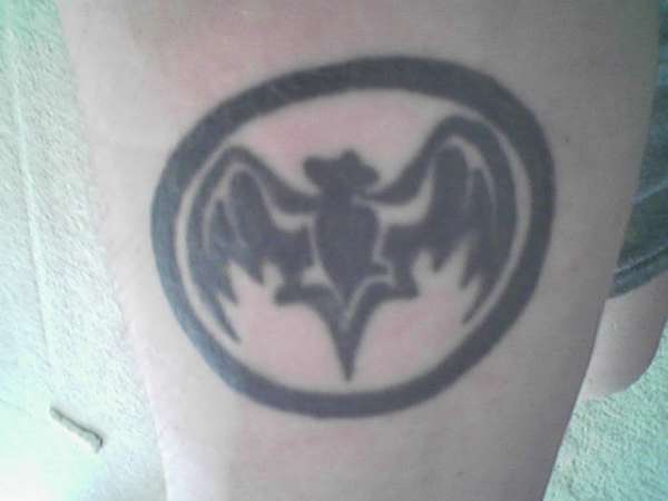Bacardi bat tattoo