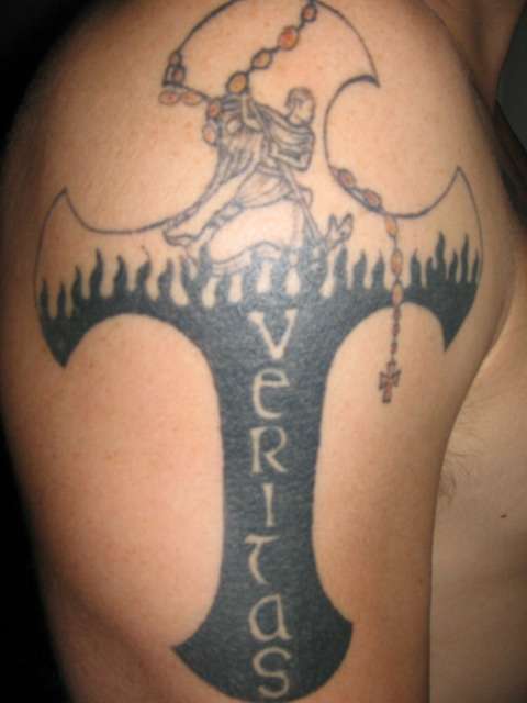 St. Michael  Cross tattoo