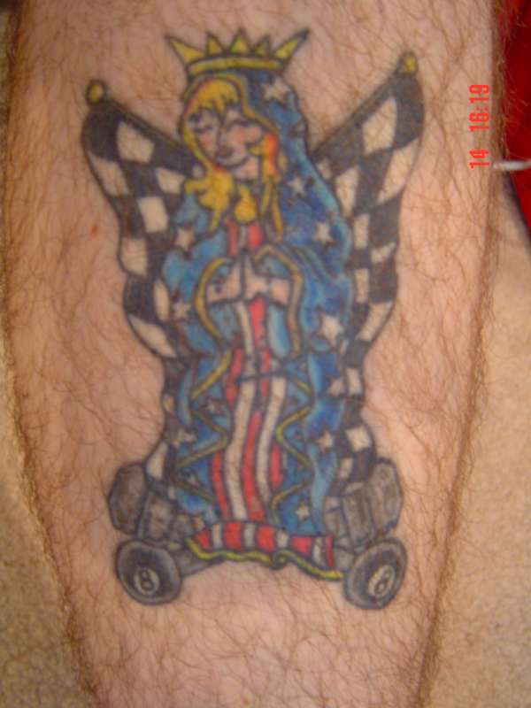 Virgin Mary tattoo
