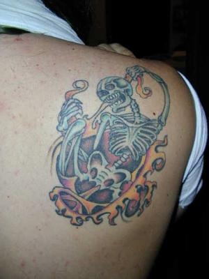 Skeleton tattoo