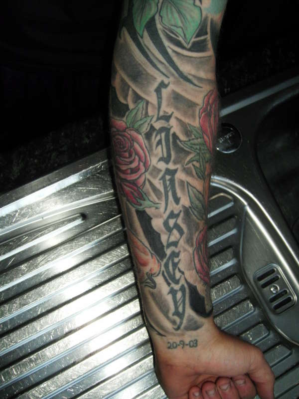 left arm inner sleeve tattoo