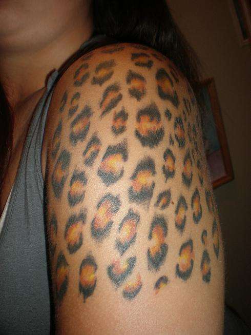 leopard print <3 tattoo