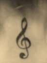 Treble Clef tattoo