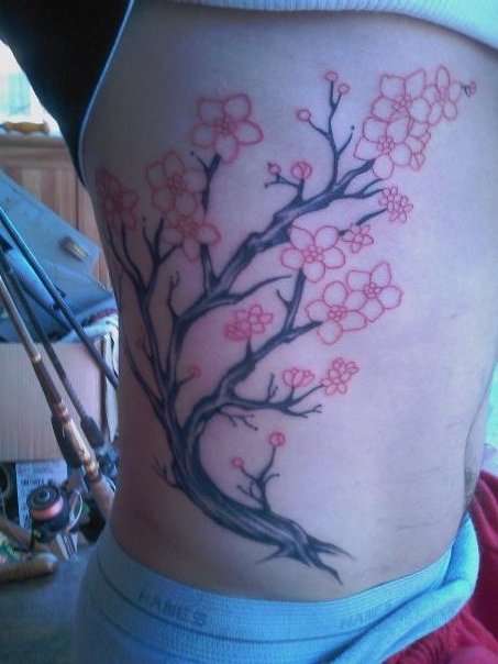 not finished cherry blossoms tattoo