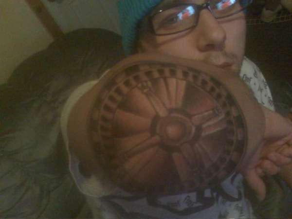 roullette wheel tattoo