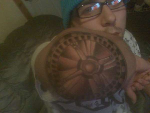 roullette wheel tattoo