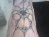 spider web tattoo