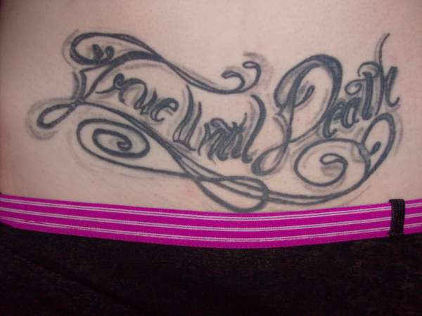 true until death tattoo