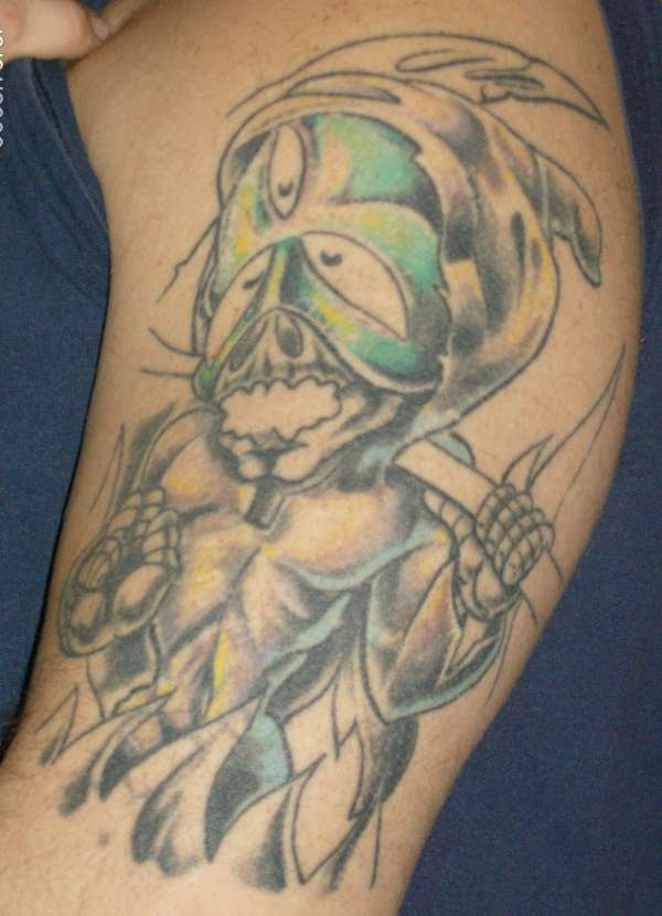 Alien/Reaper Cover-up tattoo