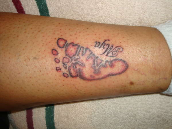 Baby Foot Print tattoo