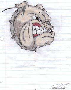 Bulldog tattoo