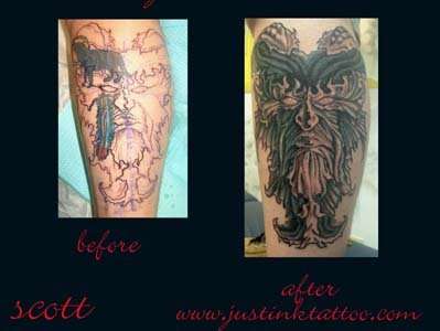 Green Man tattoo