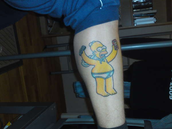 H.J Simpson tattoo