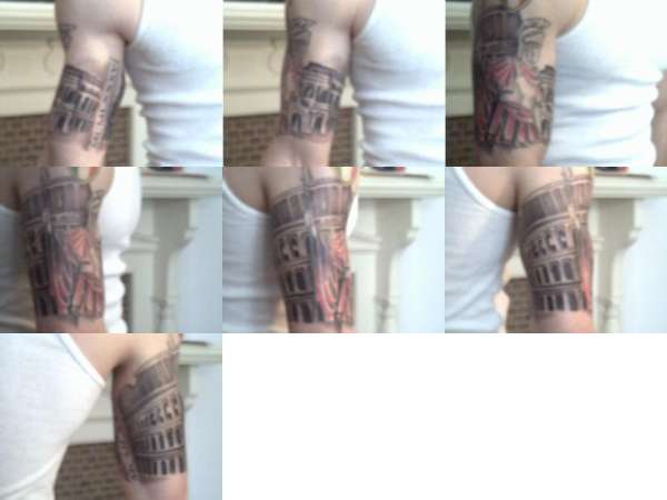 Half Sleeve - Legionnaire/Coliseum tattoo