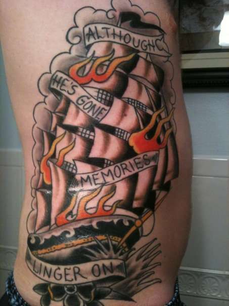 Memorial Ship tattoo
